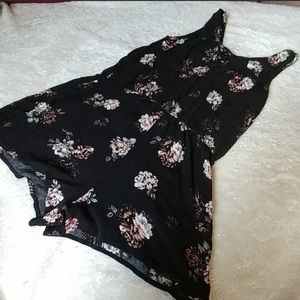 Kendall and Kylie black, floral romper